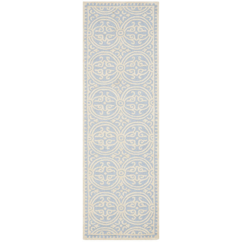 Barile Damask Wool Hand Woven Area Rug, Rectangle 122 x 183 cm