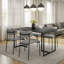 Chaise rembourrée en métal Leathia-717082366