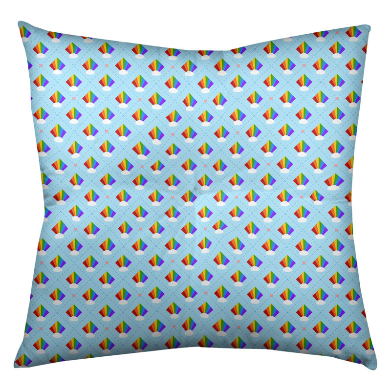 Coussin de sol Katelyn Elizabeth Argyle Rainbow, 26 po x 26 po