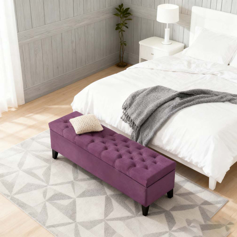 BANC DE RANGEMENT, Mauve