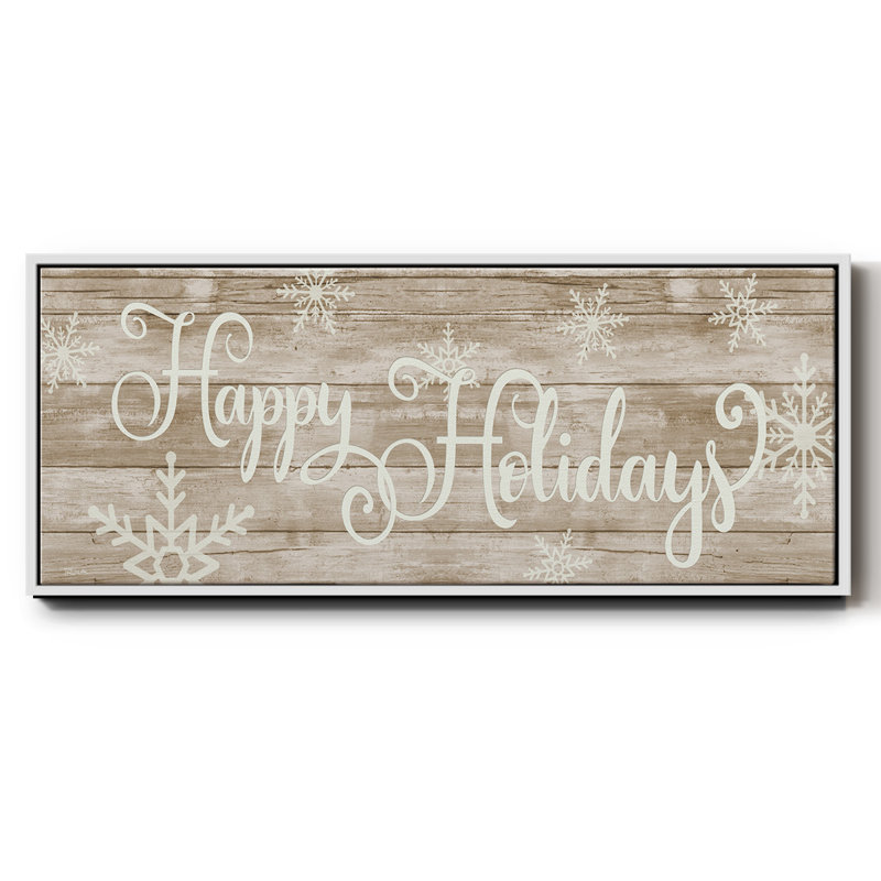 Joyeuses fêtes - Toile encadrée
