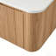Meuble-lavabo simple 23,62 po avec comptoir en marbre artificiel Cararra et lavabo en céramique, conception courbée avec rayures, pré-assemblé-1079356618-1080725825
