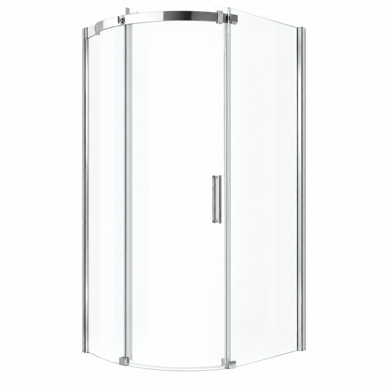  Semi-Frameless Shower Enclosure, Left Opening, 200cm H x 120cm W x 80cm D