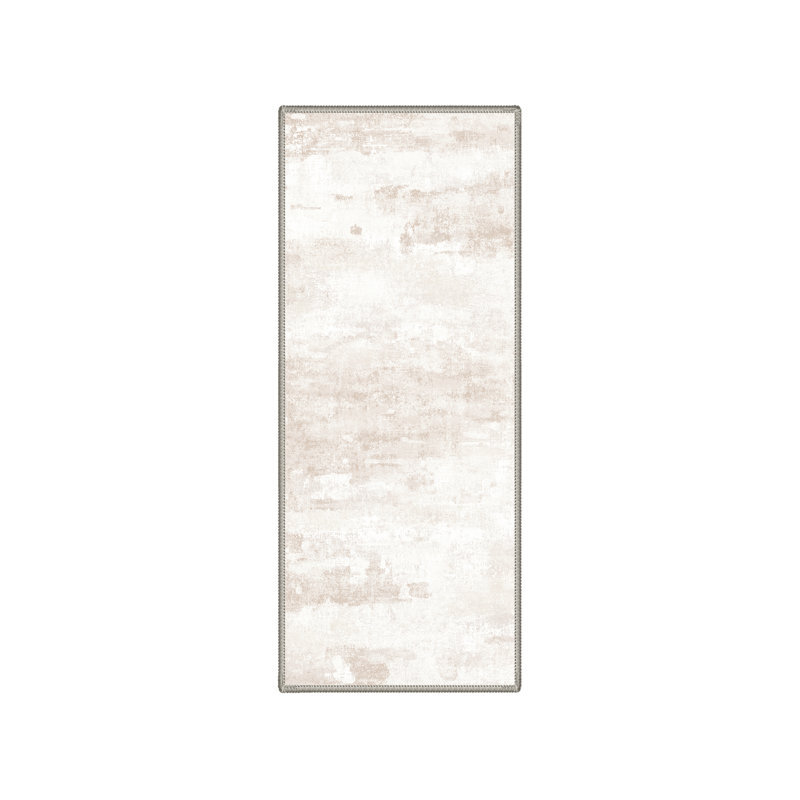 Aura Modern Machine Washable Cashmere Indoor Area Rug With Non-Slip Backing, Runner 2' x 7'