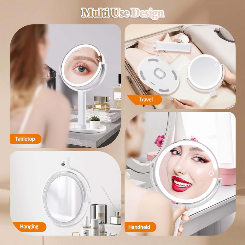 Demetrias Round Floor Mirror