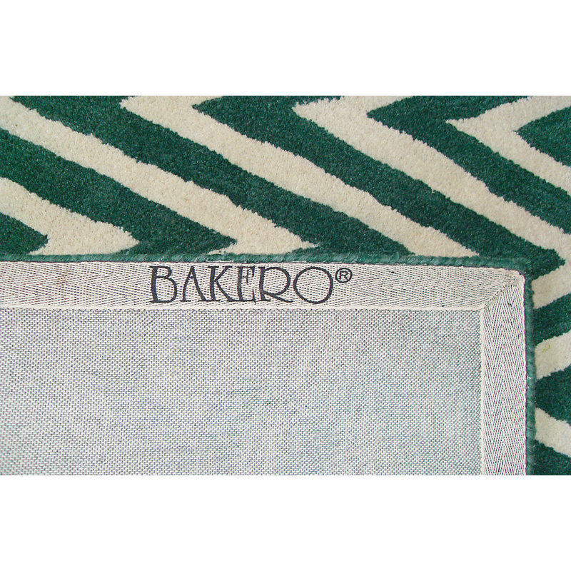 Ziggy Chevron Wool Hand Woven Area Rug, Rectangle 153 x 244cm