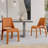 Saddle Leather Dining Chair-1212384836