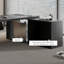 Bureau de direction rectangulaire noir en bois massif + acrylique + fer-1441656344-1441656350