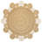 Adwin Two-Tone Jute Hippy Circle Natural/Cream Rug-1877648818