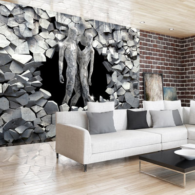 Dzheni 3D Embossed Matte Peel & Stick Mural