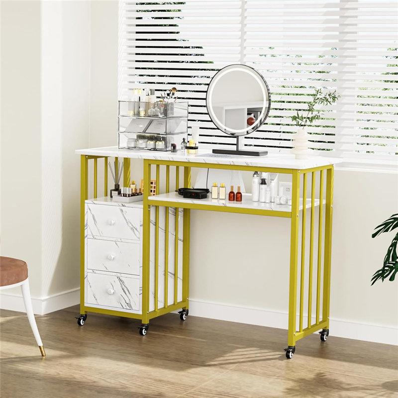 Table de manucure avec collecteur de poussière