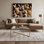 Art mural sur toile noir