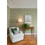Myrtle Dark Green Floral Ogee Wallpaper-627438631