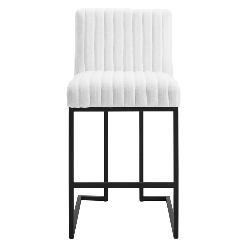 Tabouret de bar Indulge, Tabouret de bar (siège d'une hauteur de 26,5 po), Velours gris pâle, 2
