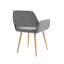 Chaise rembourrée en velours à dossier ouvert-1615215103