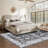 5'x7' Vintage Decorative Area Rug, Polyester, Washed Back, Folding Printed Oriental Traditional Persian Design, Non-Shedding, Easy Care, Ideal Green.-601108518