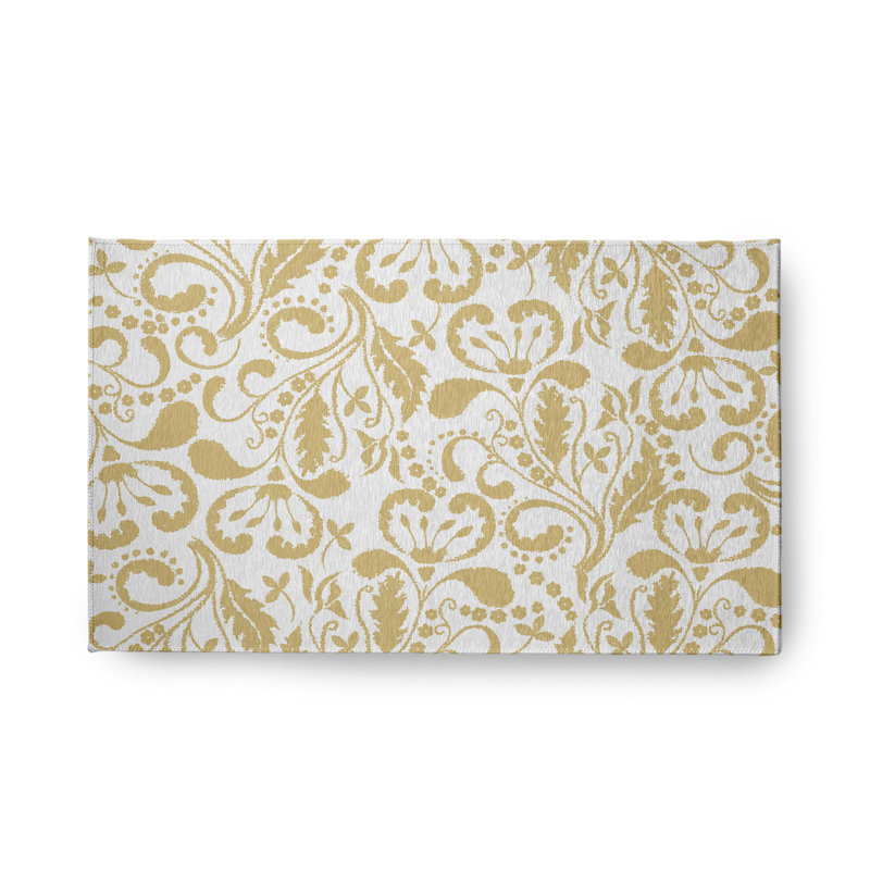 Aylanie Chenille Floral Indoor Rug, Rectangle 1'6" x 2'6"