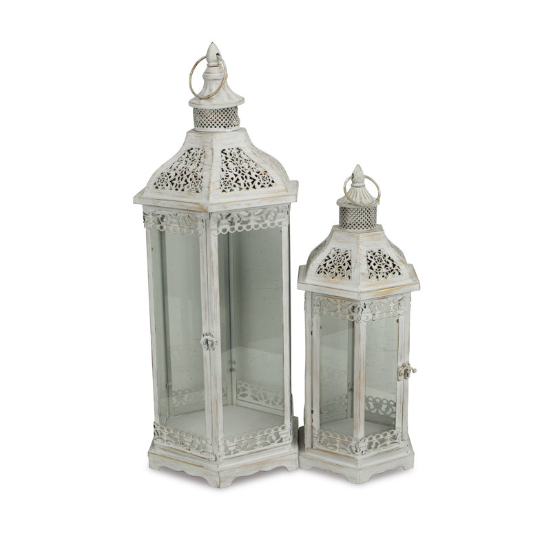 Ensemble de lanternes 2 pièces, Blanc