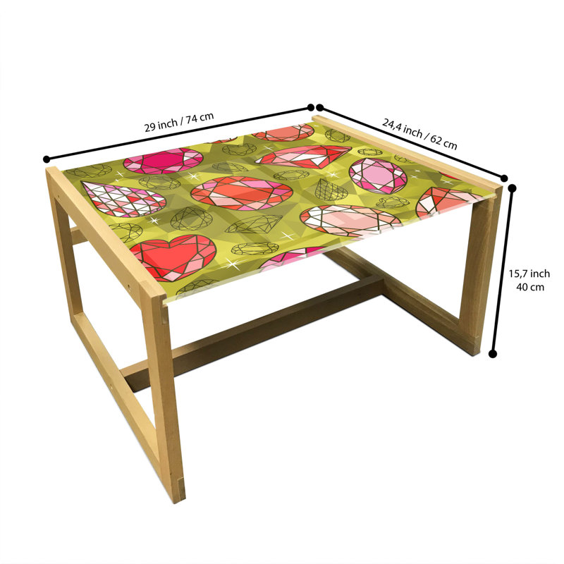 Jalexus Sled Coffee Table, 62cm H x 74cm W x 40cm D