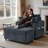 Modern Chaise Lounge Chair Indoor Oversized Chaise Lounge With Cup Holders Reading Chair With Ottoman Oversized Accent Chairs For Living Room-1957353308