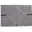 Tapis géométrique rectangulaire noir et blanc Patchwork - PCH356-125043573