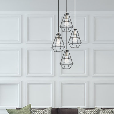Luminaire suspendu géométrique à 1 lumière Avilee