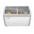 Glass Top Commercial Ice Cream Display Freezer