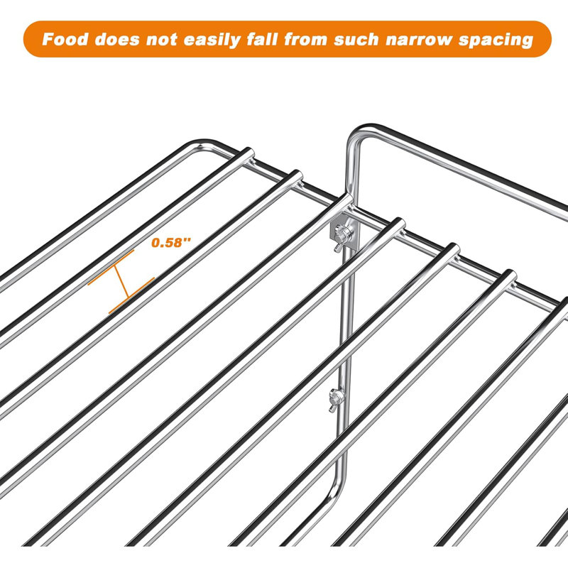 Tablette de cuisson universelle 17 pouces en acier inoxydable
