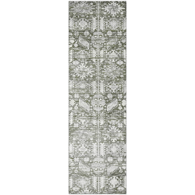Premium Machine Washable Verlin AMF1771 Global Rug, Runner 2'3" x 7'6"