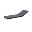 Chaise longue de patio moderne en acacia gris foncé avec inclinaison réglable