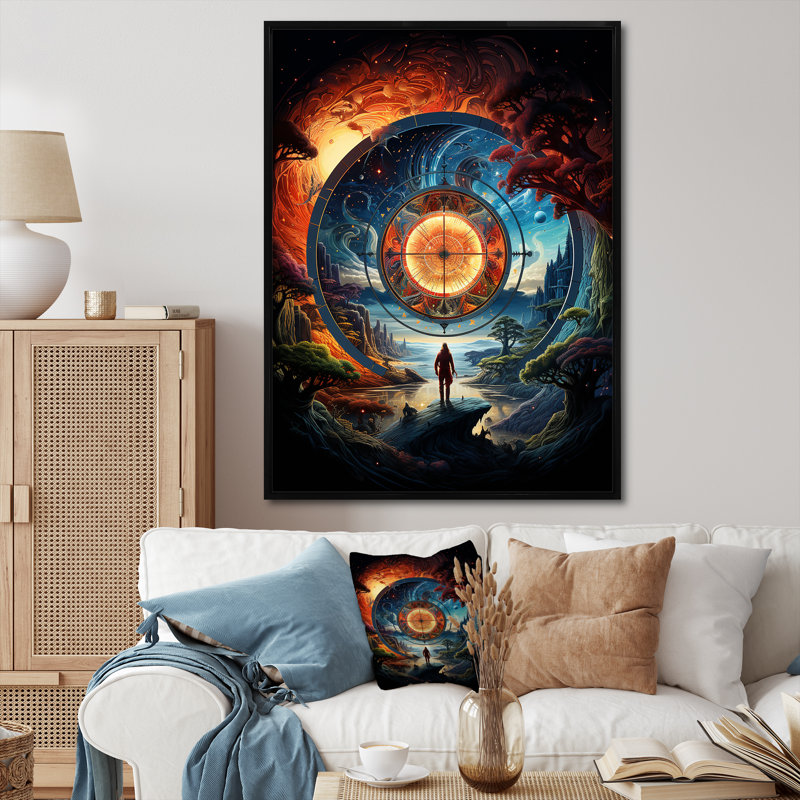 Reproduction sur toile de Lynnda, H 32 po x l 16 po x P 1 po, Cadre flottant noir