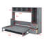Lit escamotable Murphy avec placard et tiroirs-1173510578