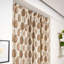 Fabdivine Block Printed Curtain Coloured Linen Traditional Floral Design - Kumud-2055407103