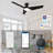 52 Inch 3 Blades DC Motor Smart Ceiling Fan with Remote and Light Kit.