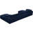 Cozy 158" Wide Velvet Modular Sofa & Chaise with Ottoman-1496936012