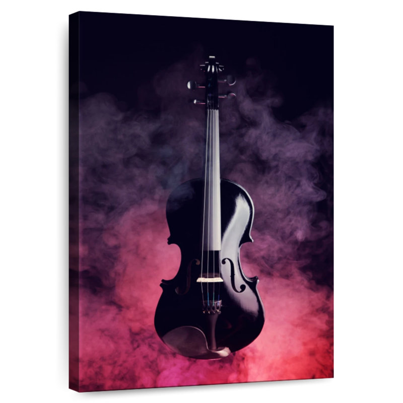 Abarca fumée noire violon, H 45 po x l 30 po