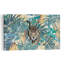 Stylish Leopard Jungle Abstract Palm Animal Forest Wall Art Print 1 Piece Wrapped Canvas Wall Art-338708991