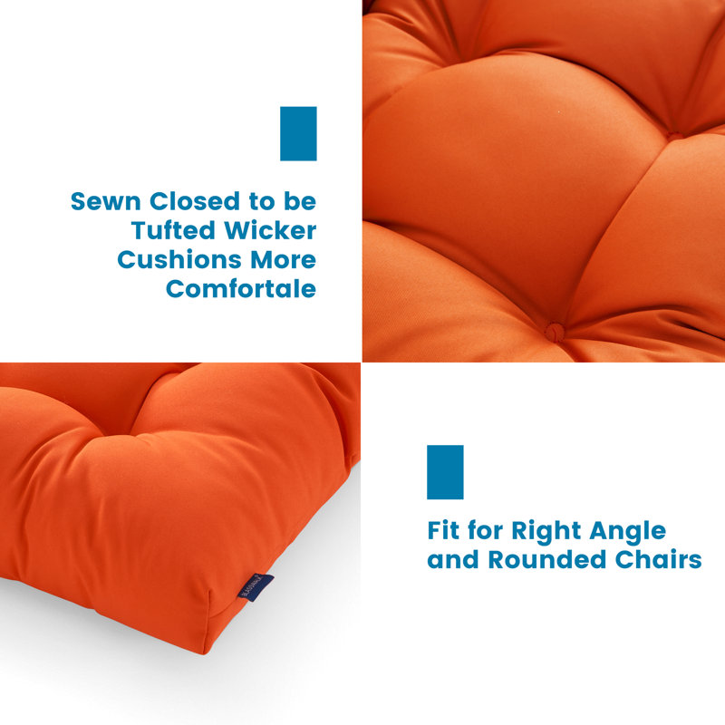 Outdoor 5'' Seat / Back Cushion, Orange