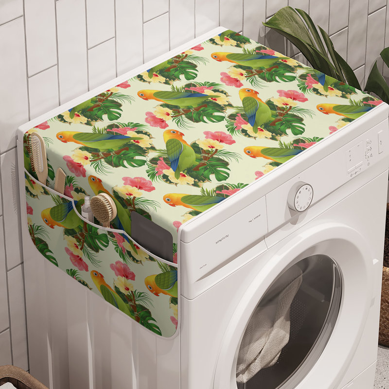 Machine à laver East Urban Home Hibiscus en paquet de 2 47 po x 18,5 po