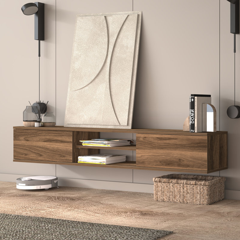 Meuble télé Bella Modern, Brun foncé