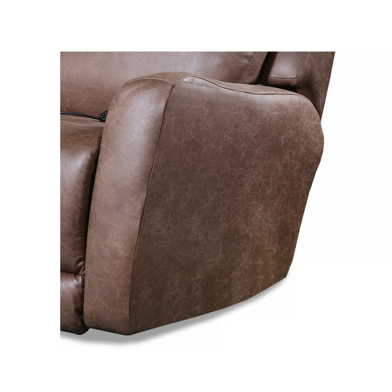 Fauteuil inclinable et pivotant View Point, Mélange de polyester brun clair, Électrique / Berçant