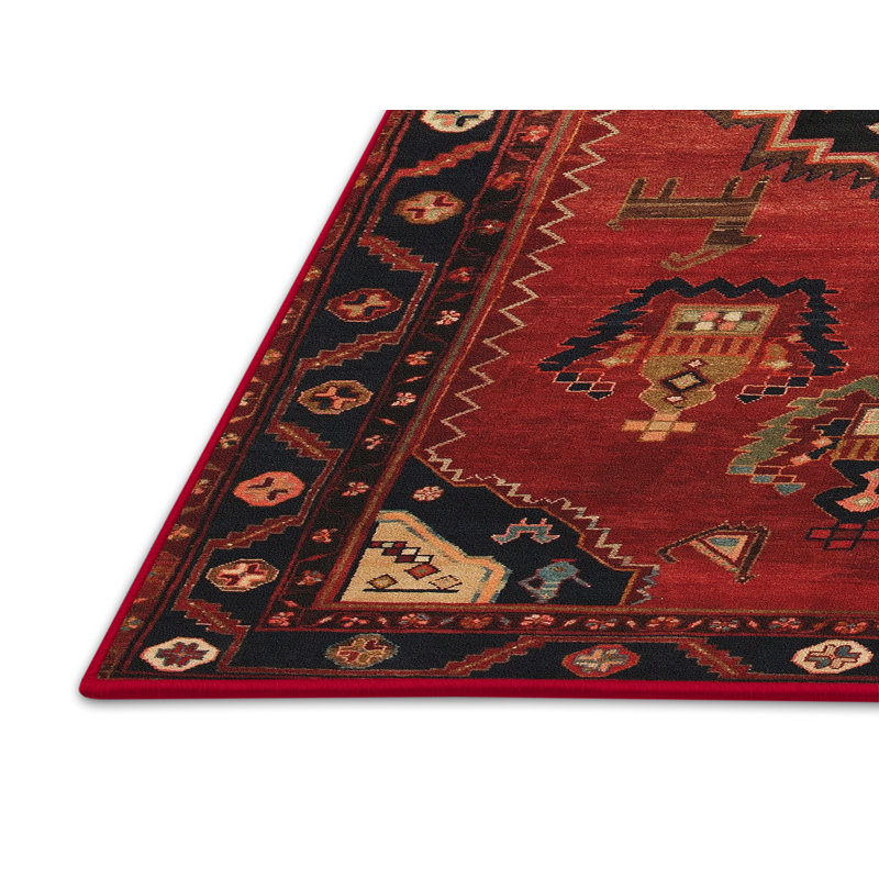 Tapis rouge à motif sud-ouest, Rectangle 8 pi x 10 pi