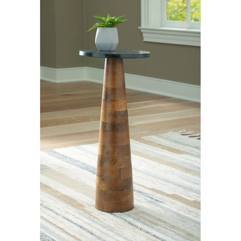 Florelle Marble Top End Table