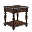 Table de bout de style moderne moderne avec tiroir et tablette inférieure, fini espresso, meubles de salon 1pc