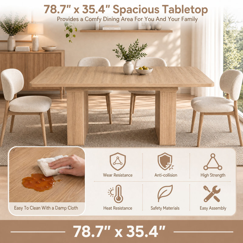 Dining Set, Brown, 5, Yellow
