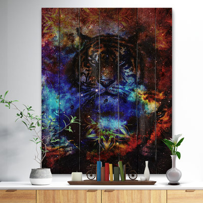 Alfaro «Colorful Tiger Collage», impression