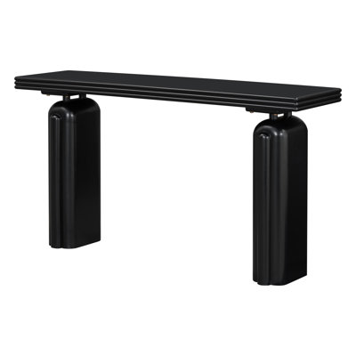 U_STYLE Chic, Elegant And Luxurious Acacia Veneer Console Table,Suitable For Entryway, Hallway, Living Room, Foyer, Corridor
