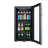 EdgeStar 17.5'' W Freestanding 80 Cans (12 oz.) 3.10 Cubic Feet Beverage Cooler with Wine Storage and Glass Door