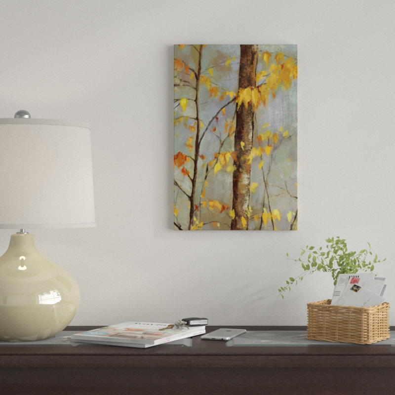 « golden branches ii », impression sur toile, H 12 po x l 8 po x P 0,75 po, Pas de tapis, Toile tendue