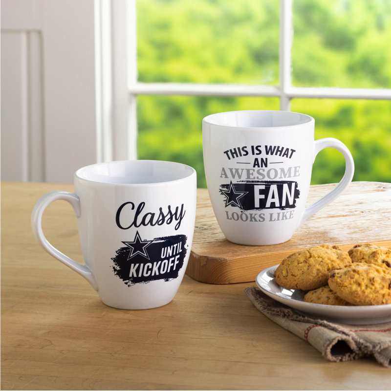 Ensemble de 2 tasses à café NFL, Cowboys de Dallas
